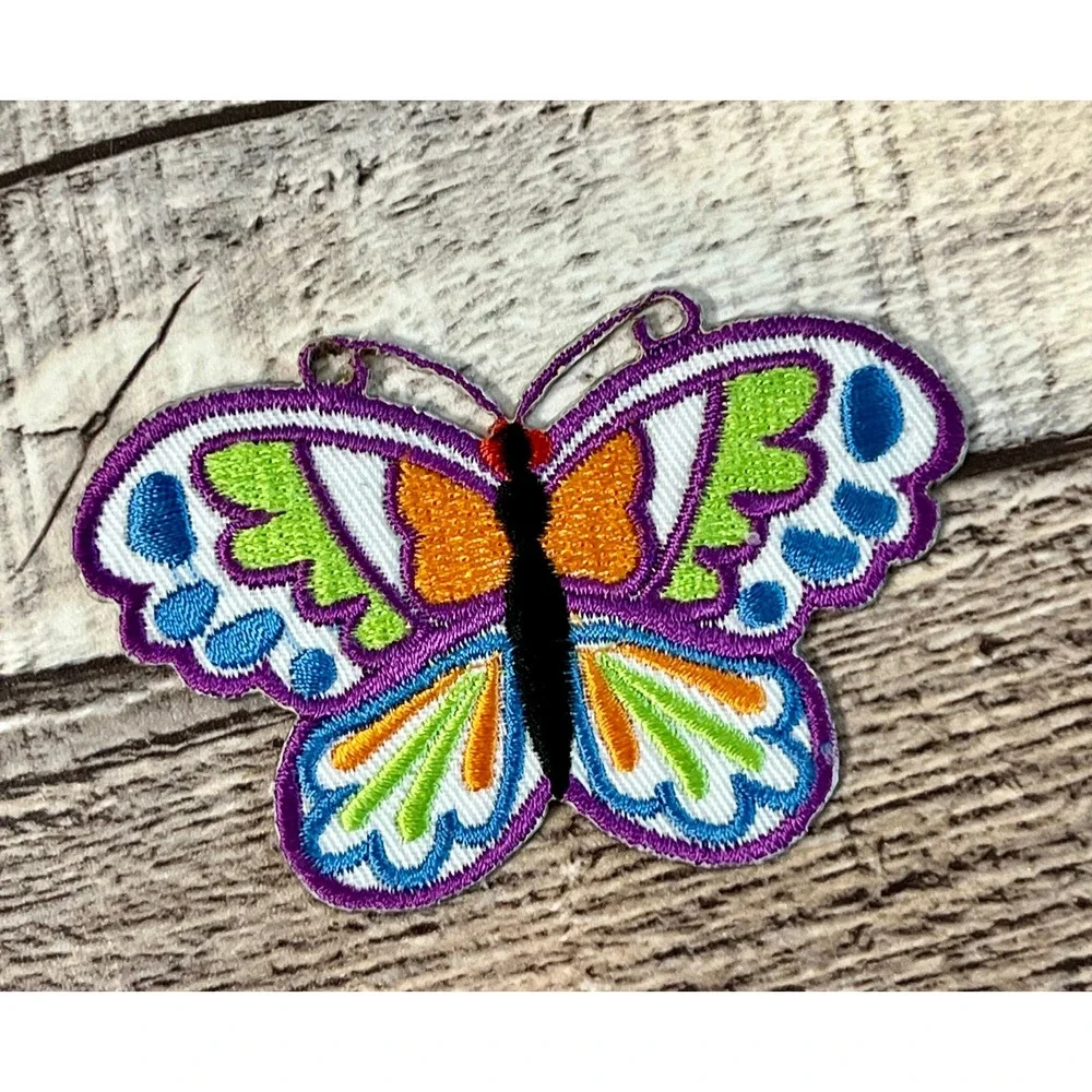 Colorful Butterfly‎ Pastel Cute Applique Embroidered Iron on Patch